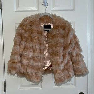 HTF Mossimo Faux Shearling jacket EUC